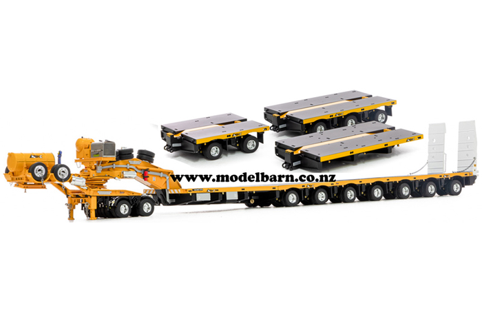 1/50 Drake 2x8 Dolly & 12x8 Steerable Low Loader Trailer "Big Hill Cranes"