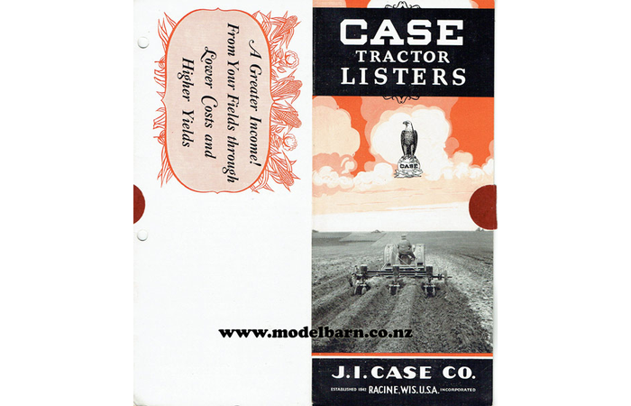 Case Tractor Listers Sales Brochure 1930