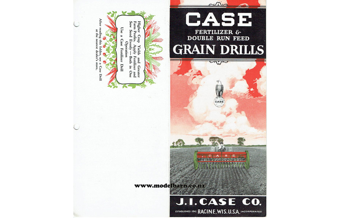 Case Fertilizer & Double Run Feed Grain Drills Sales Brochure 1931