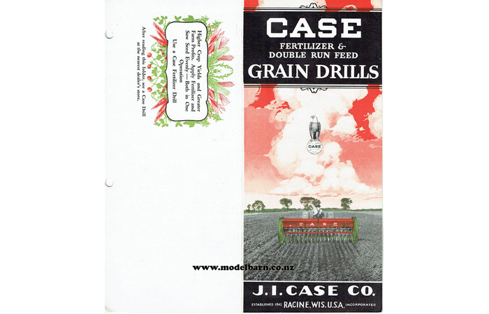 Case Fertilizer & Double Run Feed Grain Drills Sales Brochure 1931