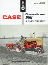 Case 800 Case-o-matic Drive Tractor Sales Brochure 1958-case-Model Barn