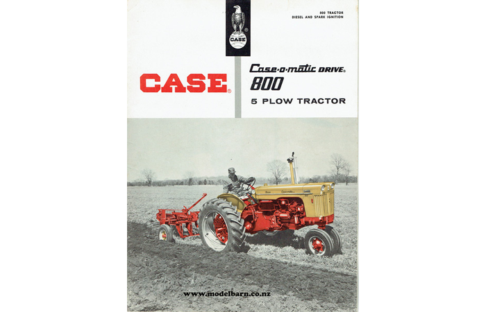 Case 800 Case-o-matic Drive Tractor Sales Brochure 1958