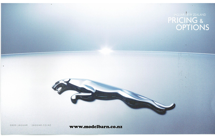 Jaguar New Zealand Pricing & Options Sales Brochure 2009