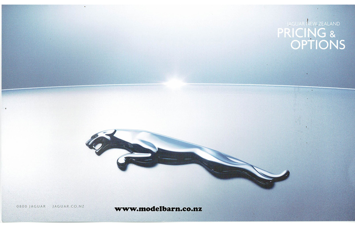 Jaguar New Zealand Pricing & Options Sales Brochure 2009