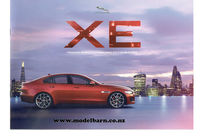 Jaguar XE NZ Pricing & Options Sales Brochure 2015