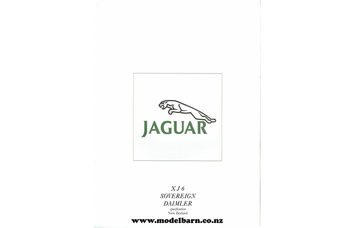 Jaguar & Daimler XJ6 & XJS NZ Specs Cars Sales Brochure