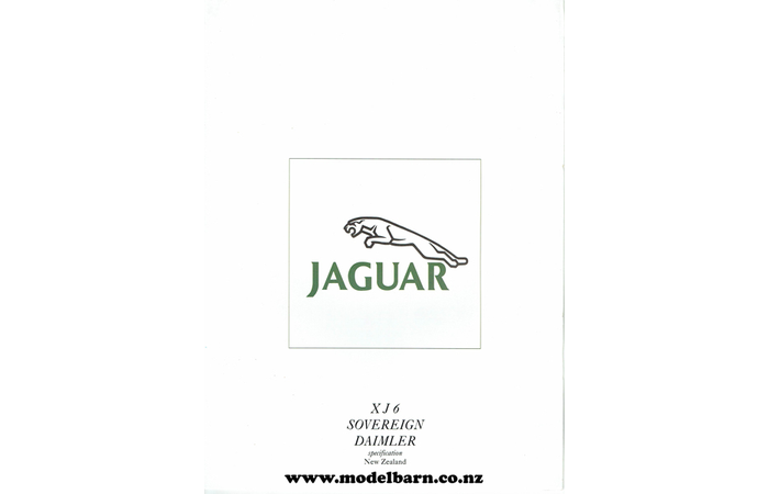 Jaguar & Daimler XJ6 & XJS NZ Specs Cars Sales Brochure