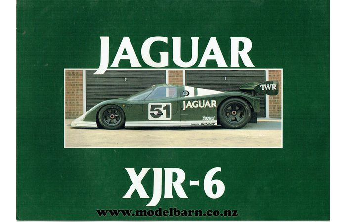 Jaguar XJR-6 Race Car Sales Brochure 1985