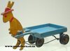 Rabbit & Trailer (blue & orange, 160mm)