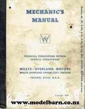 Willys Overland Mechanics Manual 1948 Book-used-books-Model Barn