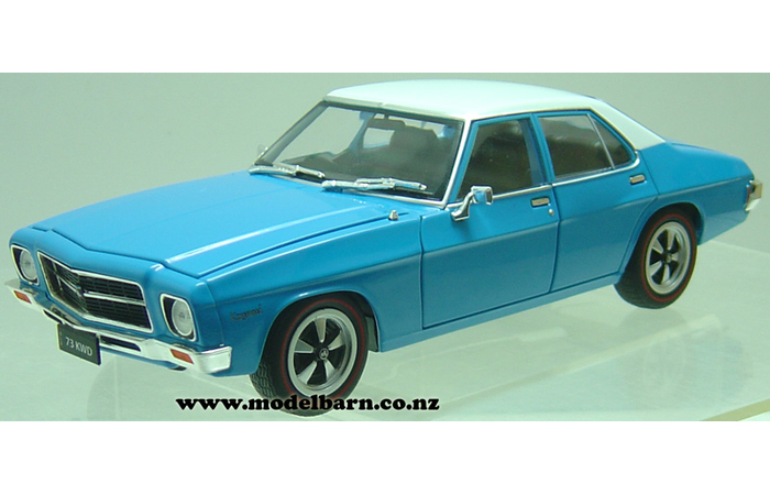1/24 Holden HQ Kingswood Sedan (1973, blue & white)