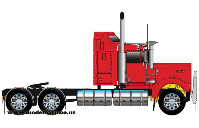 1/50 Kenworth W900 Aerodyne Prime Mover (Rosso Red)