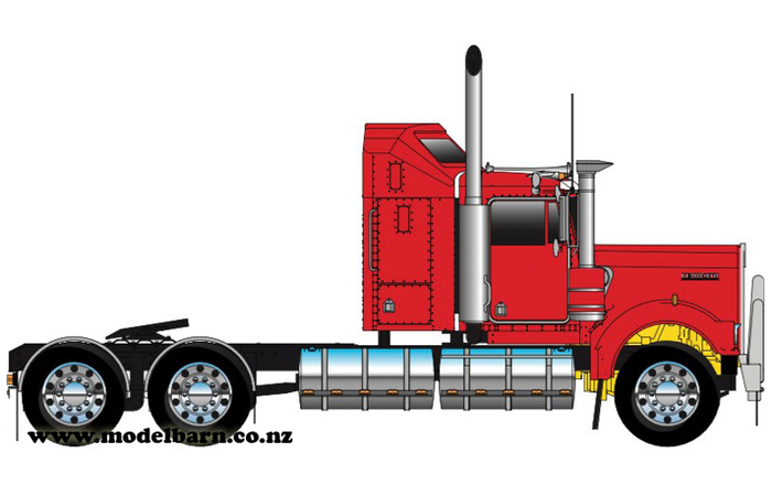 1/50 Kenworth W900 Aerodyne Prime Mover (Rosso Red)