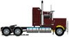 1/50 Kenworth W900 Aerodyne Prime Mover (Vintage Burgundy)