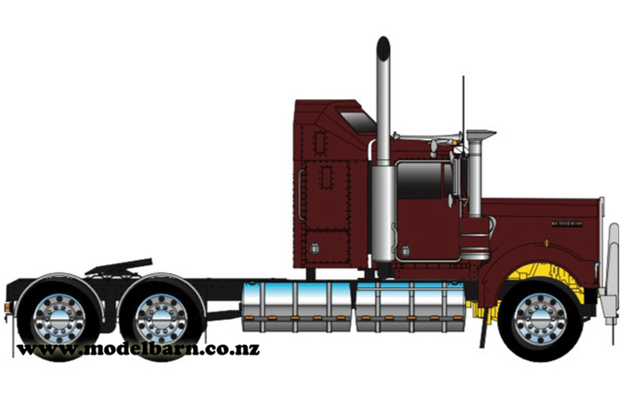 1/50 Kenworth W900 Aerodyne Prime Mover (Vintage Burgundy)