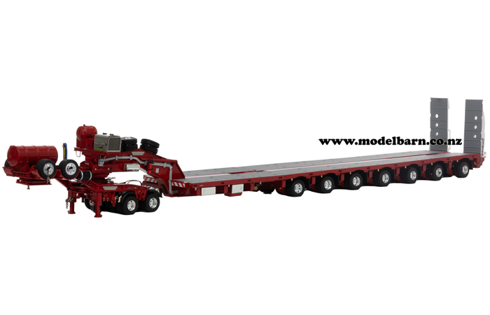 1/50 Drake 2x8 Dolly & 7x8 Steerable Trailer (Rosso Red)