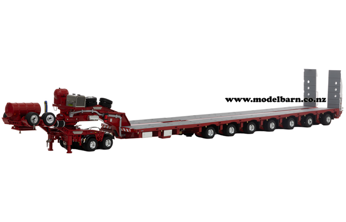 1/50 Drake 2x8 Dolly & 7x8 Steerable Trailer (Rosso Red)