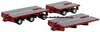 1/50 Drake 2x8 Dolly & 12x8 Steerable Low Loader Trailer (Rosso Red)