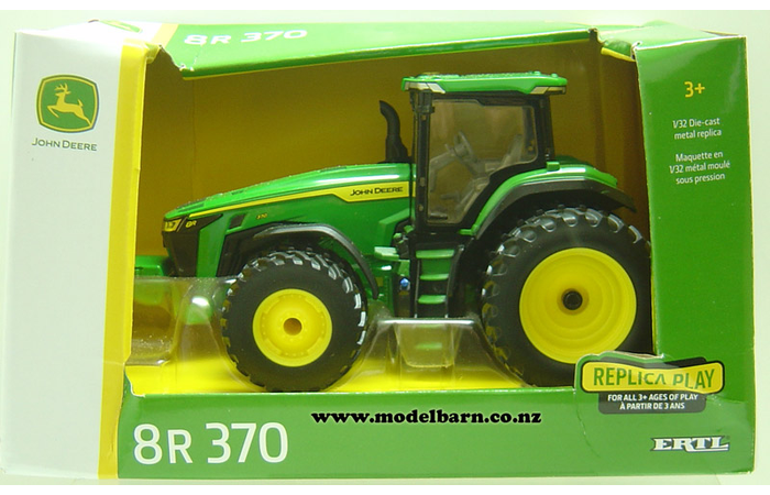 1/32 JD 8R 370 with Row Crop Duals All-round (damaged box)