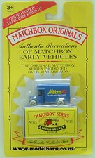 Bedford Box Truck "Mitre 10" Matchbox Originals-bedford-Model Barn