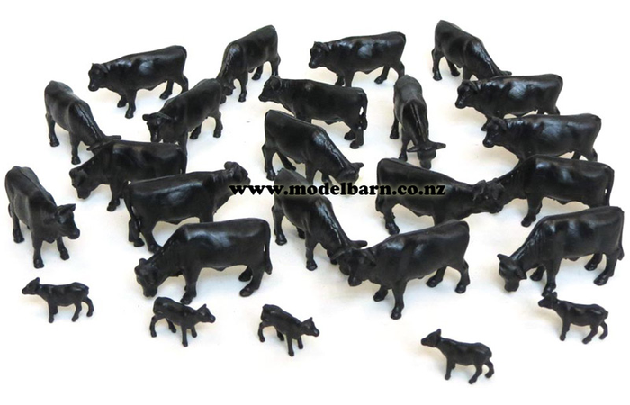 1/64 Angus Cattle Set (bag of 25)