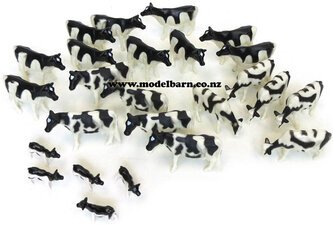 1/64 Holstein Friesian Cattle Set (bag of 25)-animals-and-figurines-Model Barn