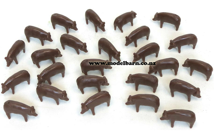 1/64 Brown Pigs Set (bag of 25)