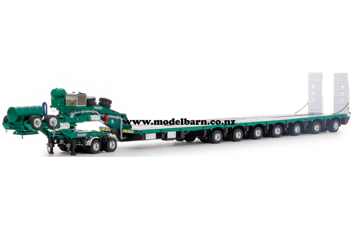 1/50 Drake 2x8 Dolly & 7x8 Steerable Trailer (Metallic Green)