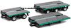 1/50 Drake 2x8 Dolly & 12x8 Steerable Low Loader Trailer (Metallic Green)