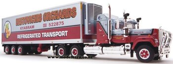 1/64 Mack Super-Liner with Refer Semi-Trailer "Ristovichis Orchards Refrigerated Transport"-trucks-and-trailers-Model Barn