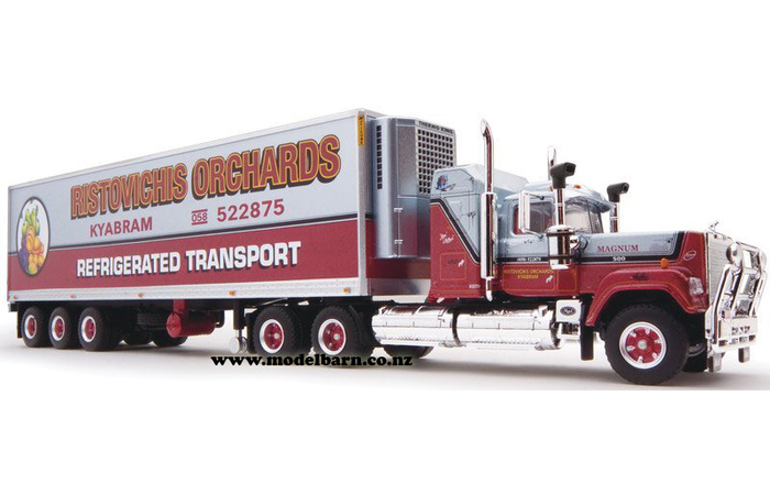 1/64 Mack Super-Liner with Refer Semi-Trailer "Ristovichis Orchards Refrigerated Transport"