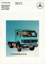 Mercedes 2228 (6x2, 6x4) Truck Sales Brochure-mercedes-Model Barn