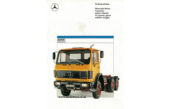 Mercedes 2225 B Truck Sales Brochure