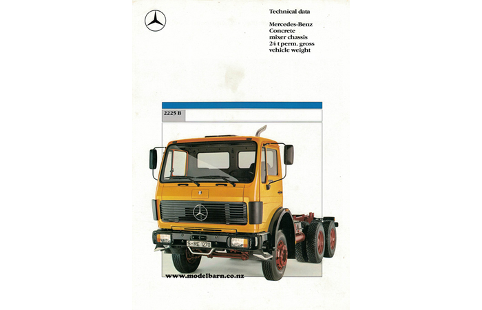 Mercedes 2225 B Truck Sales Brochure