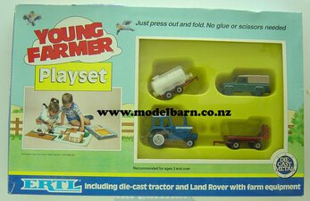 1/64 Ford TW-20, Land Rover & Acces. Farm Playset-land-rover-Model Barn