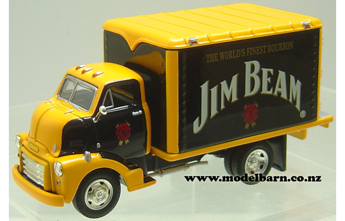 GMC COE Box Truck (1948, yellow & black) "Jim Beam"