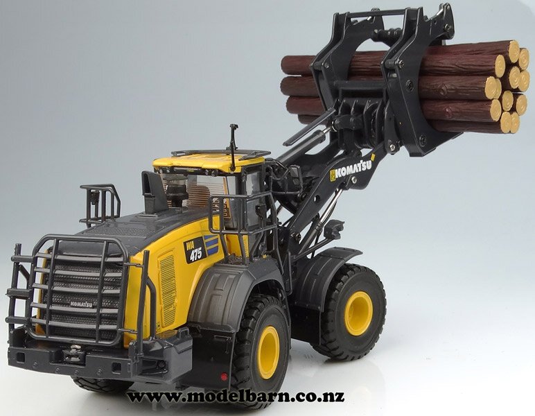 ミニカー UH 1/50 コマツ WA475-10 コマツ 8165 Universal Hobbies 1:50 Scale Komatsu WA475-10 log grapple