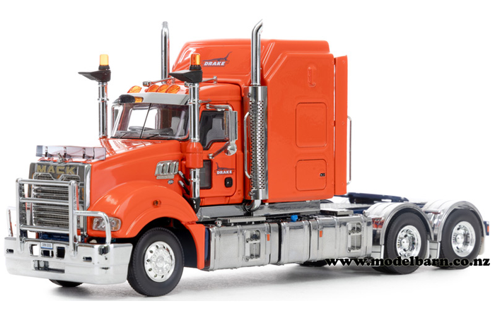 1/50 Mack Super-Liner III Prime Mover (orange & blue) "Drake"