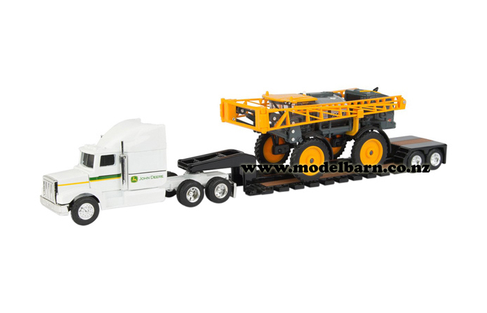 1/64 Hagie STS12 SP Sprayer with Peterbilt Low Loader Set