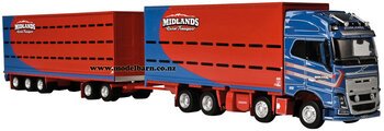 1/64 Volvo FH16-700 Stock Truck & 5-Axle Trailer "Midlands Rural Transport"-trucks-and-trailers-Model Barn