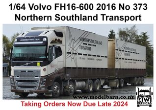 1/64 Volvo FH16-600 Stock Truck & 5-Axle Trailer "Northern Southland Transport"-trucks-and-trailers-Model Barn