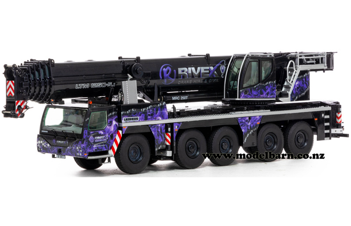 1/50 Liebherr LTM 1250-5.1 Telescopic Mobile Crane "Rivex Crane Hire and Civil Works"