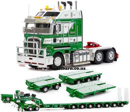 1/50 KW K200 with Drake 2x8 Dolly & 12x8 Low Loader Trailer Combo "Hogans Heavy Haulage"-kenworth-Model Barn