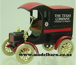1/25 Ford Delivery Van Money Bank (1905, black) "Texaco"-ford-Model Barn
