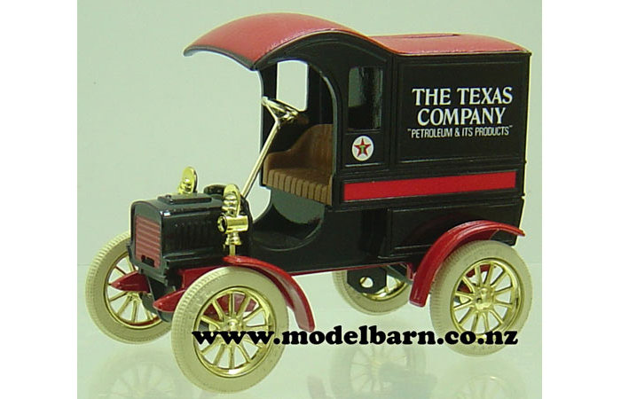 1/25 Ford Delivery Van Money Bank (1905, black) "Texaco"