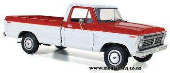 1/25 Ford F-100 Pick-Up (1973, red & white)-ford-Model Barn