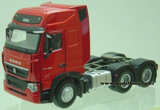 1/36 Sinotruk Howo T7H 430 Space Cab Prime Mover (red)-other-trucks-Model Barn