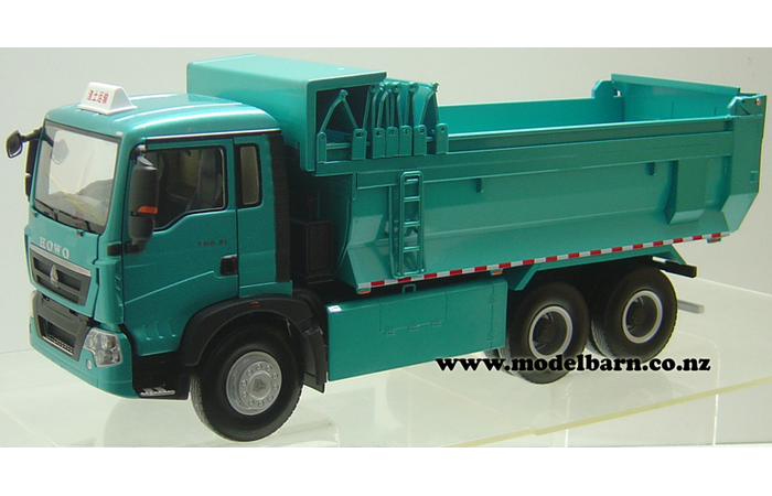 1/24 Sinotruk Howo T5G 31 Tip Truck (turquoise)