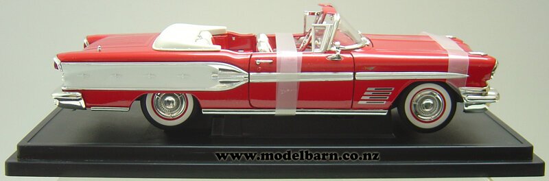 1/18 Pontiac Bonneville Convertible (1958, red & white) - Vehicles