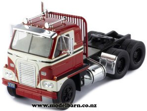 1/43 International DCOF-405 Prime Mover (1959, red & white)-trucks-and-trailers-Model Barn